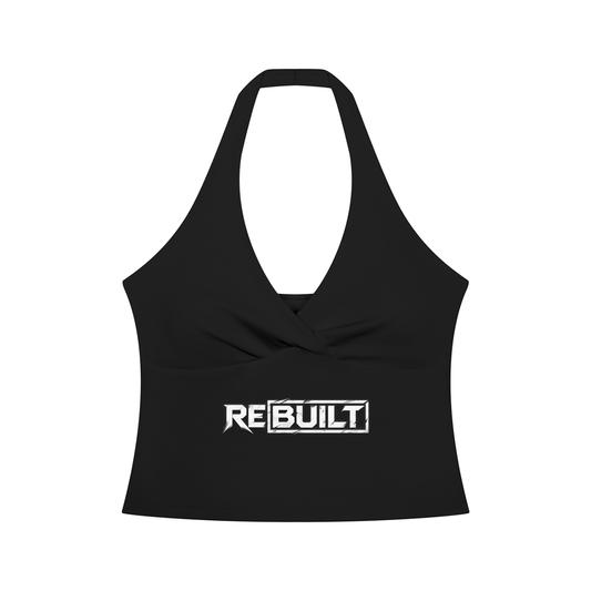 Rebuilt | Women’s | Ruched Halter Yoga Tank Top