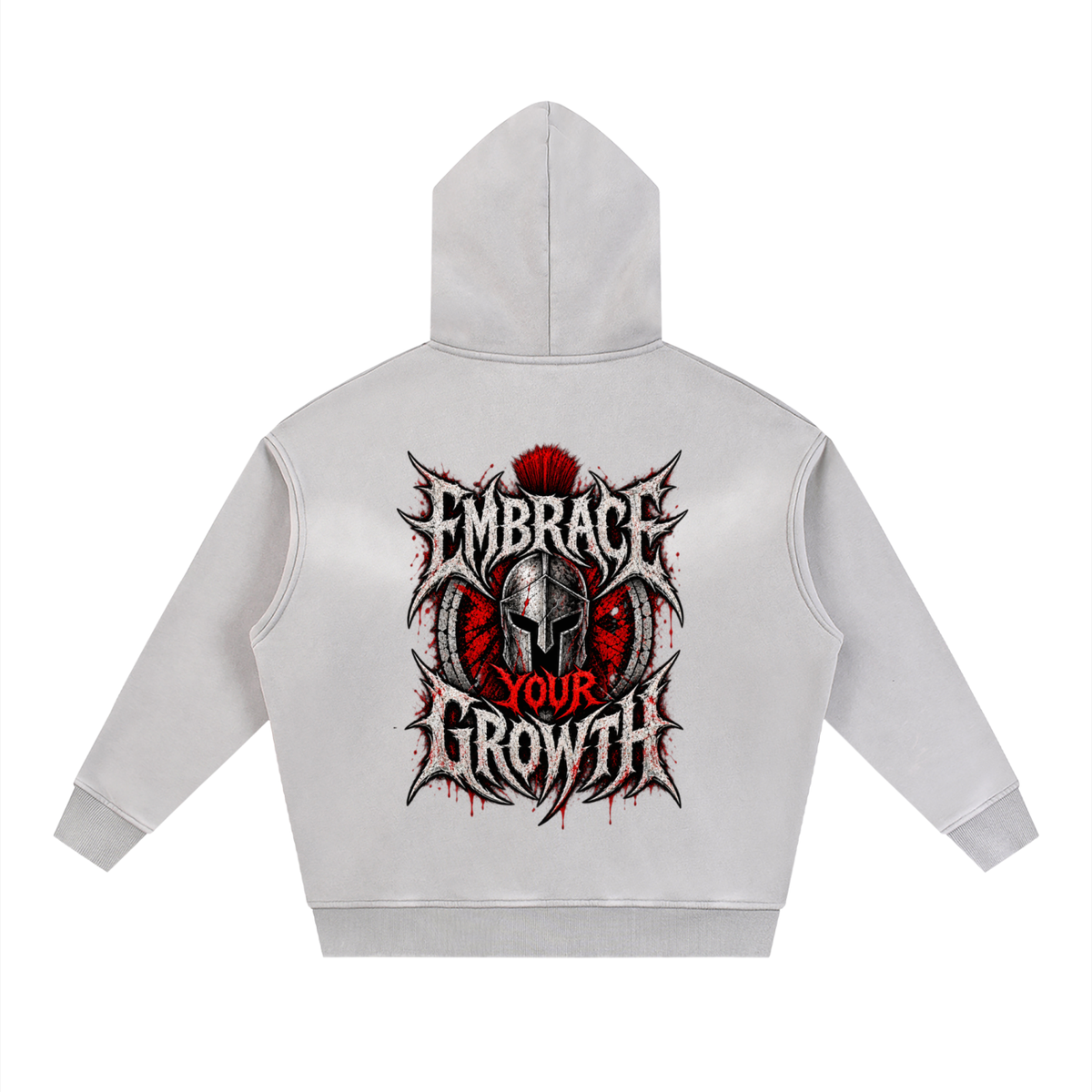Rebuilt | Red E.Y.G |Sunfade Two-way Zipper Boxy Fleece Hoodie