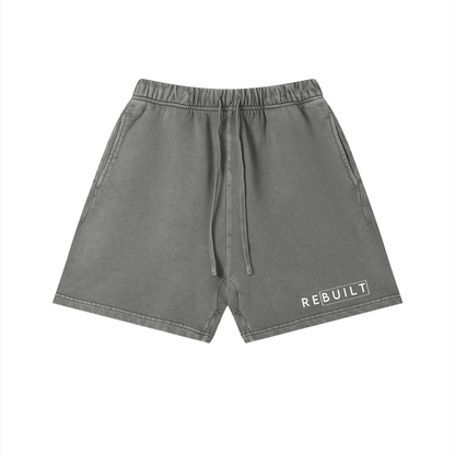 ReBuilt | Unisex Vintage Wash Cotton Shorts