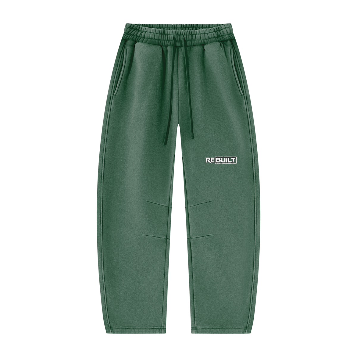 Rebuilt | Unisex Vintage Wash Barrel Leg Fleece Sweatpants