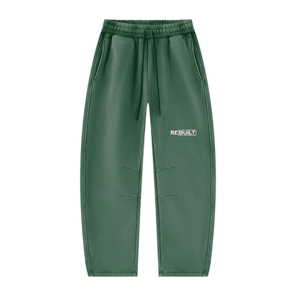 Rebuilt | Unisex Vintage Wash Barrel Leg Fleece Sweatpants
