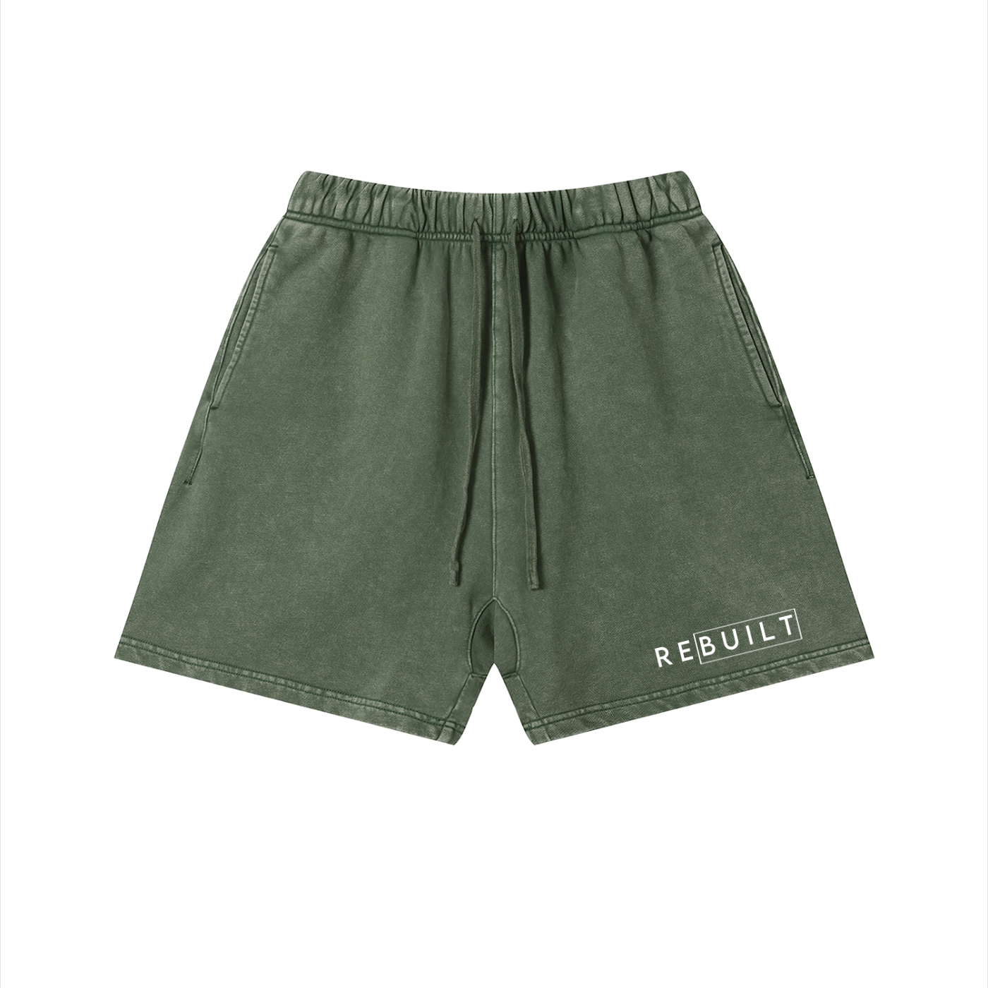 ReBuilt | Unisex Vintage Wash Cotton Shorts