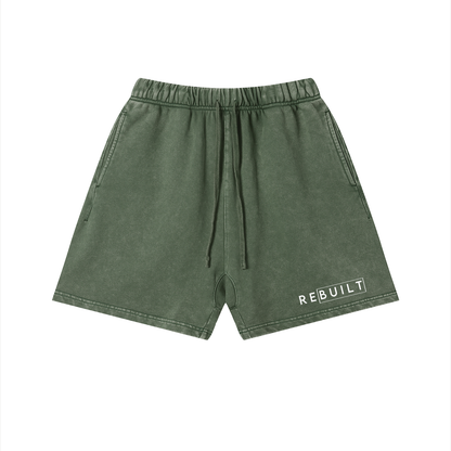 ReBuilt | Unisex Vintage Wash Cotton Shorts
