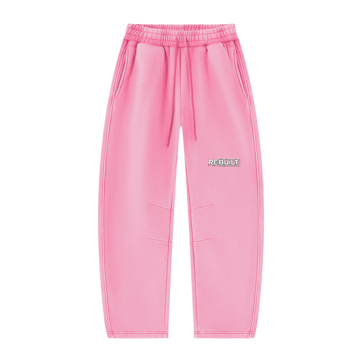 Rebuilt | Unisex Vintage Wash Barrel Leg Fleece Sweatpants