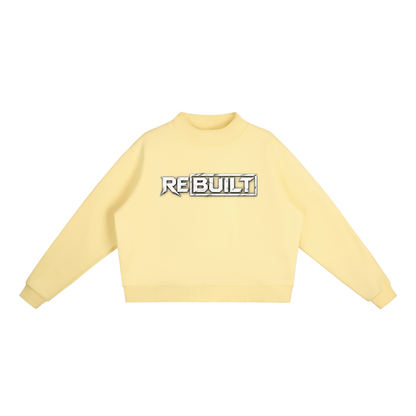 Rebuilt | Womens | Essential Fleece Mock-Neck Crew Sweatshirt