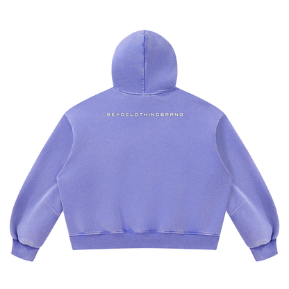 Rebuilt | Unisex Vintage Wash Boxy Fleece Hoodie