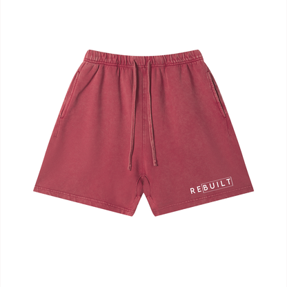 ReBuilt | Unisex Vintage Wash Cotton Shorts