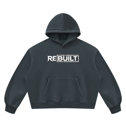 Rebuilt | Unisex Vintage Wash Boxy Fleece Hoodie