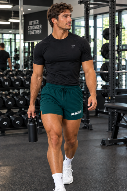 Rebuilt | Men's Pocketed Compression-Lined Performance Shorts