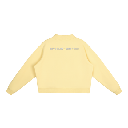 Rebuilt | Womens | Essential Fleece Mock-Neck Crew Sweatshirt