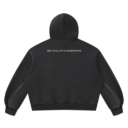 Rebuilt | Unisex Vintage Wash Boxy Fleece Hoodie