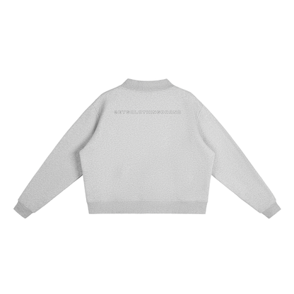 Rebuilt | Womens | Essential Fleece Mock-Neck Crew Sweatshirt