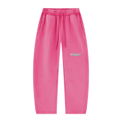 Rebuilt | Unisex Vintage Wash Barrel Leg Fleece Sweatpants
