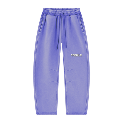 Rebuilt | Unisex Vintage Wash Barrel Leg Fleece Sweatpants