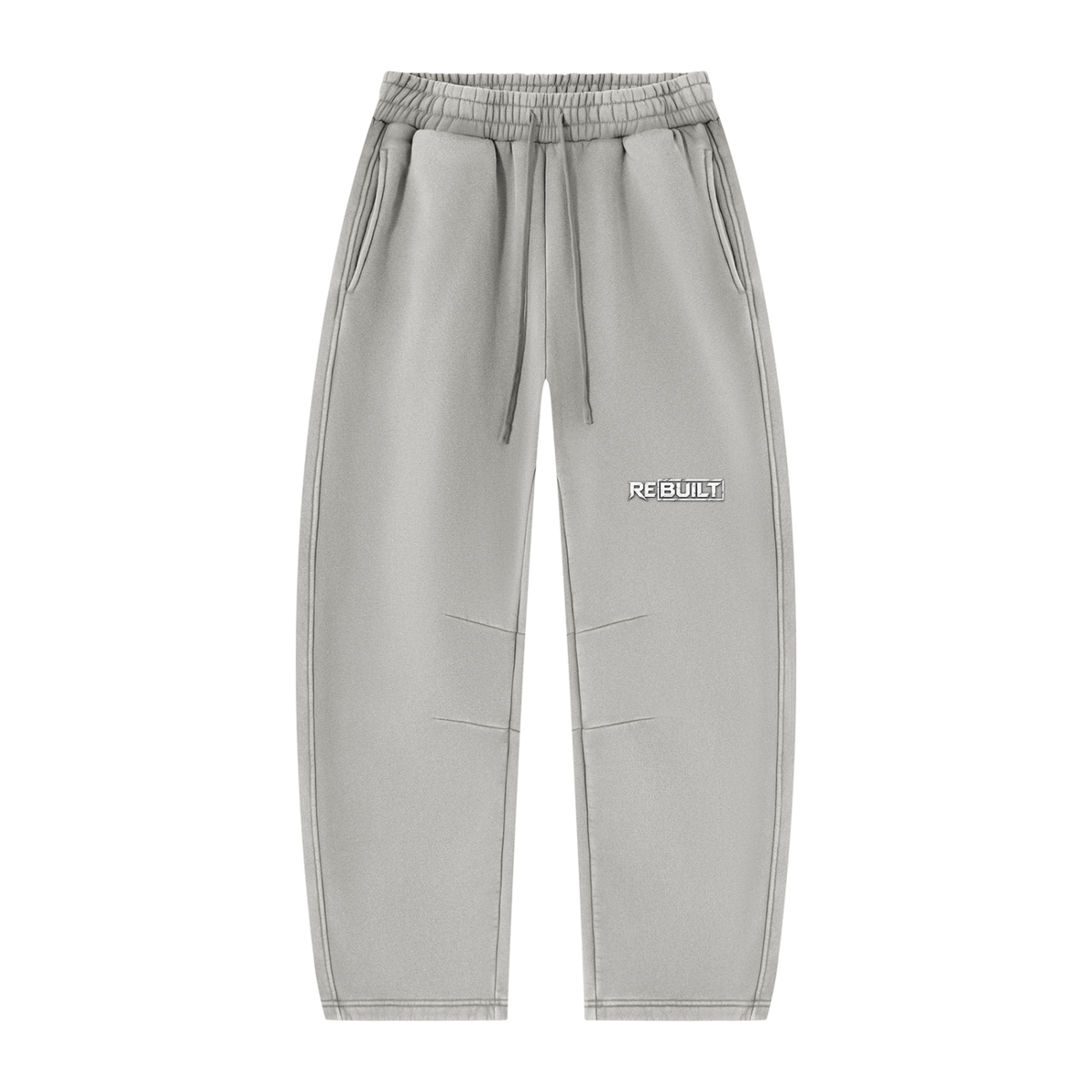 Rebuilt | Unisex Vintage Wash Barrel Leg Fleece Sweatpants