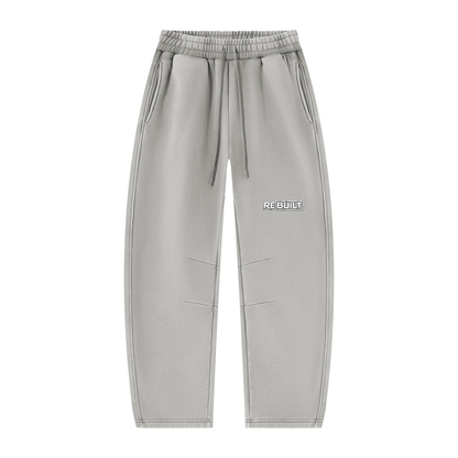 Rebuilt | Unisex Vintage Wash Barrel Leg Fleece Sweatpants