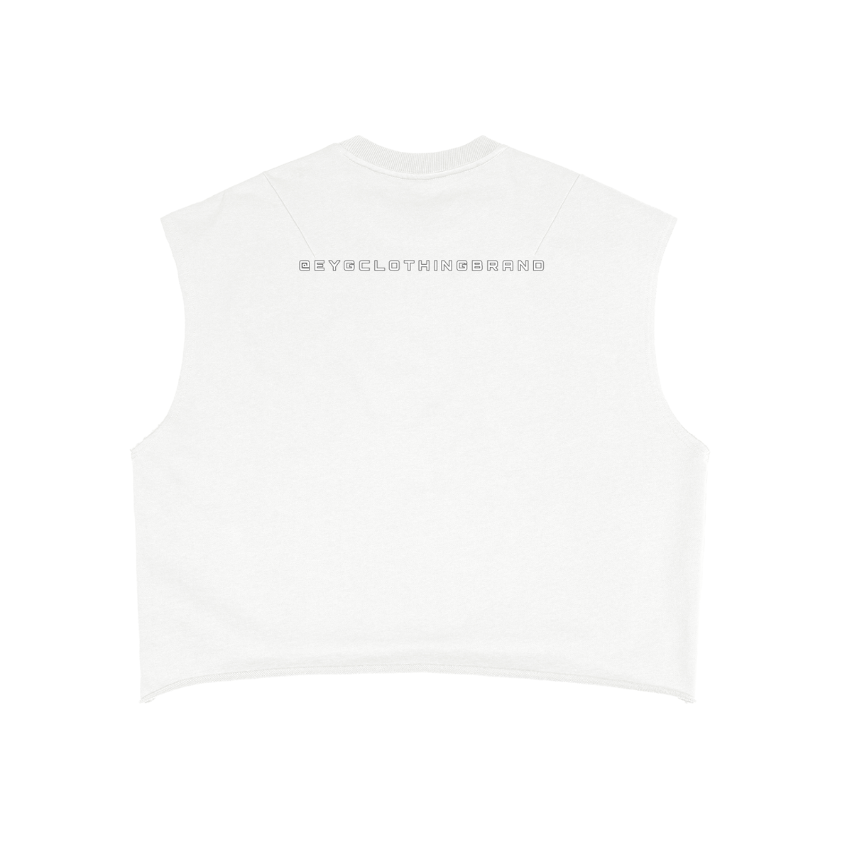 E.Y.G | Red | French Terry Boxy Tank Top
