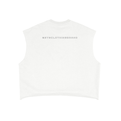 E.Y.G | Red | French Terry Boxy Tank Top