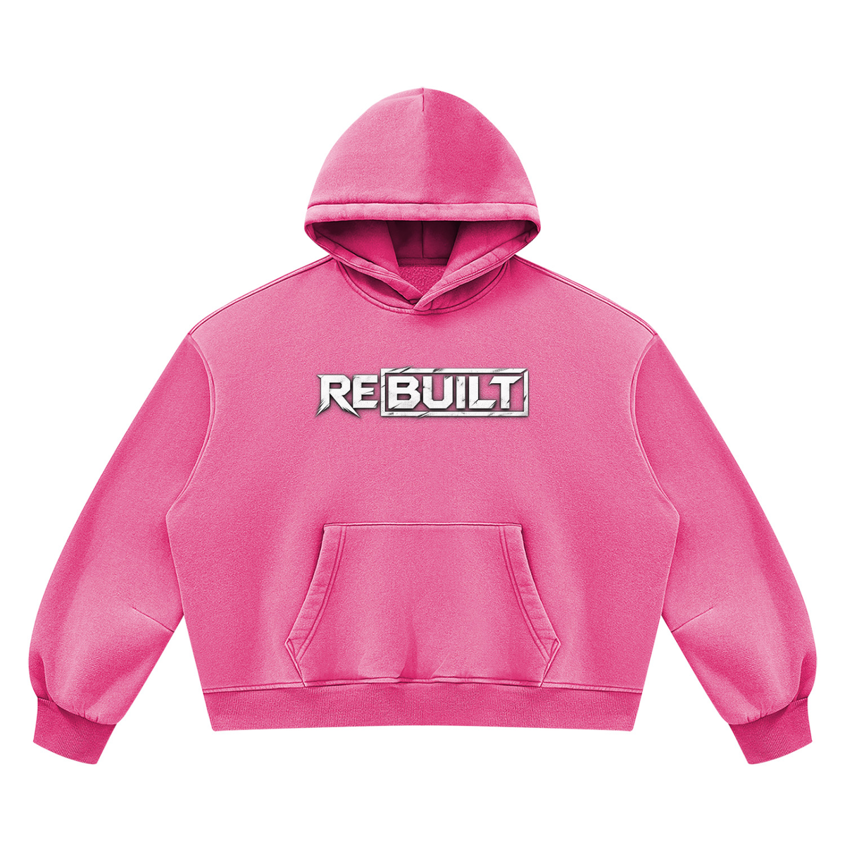 Rebuilt | Unisex Vintage Wash Boxy Fleece Hoodie
