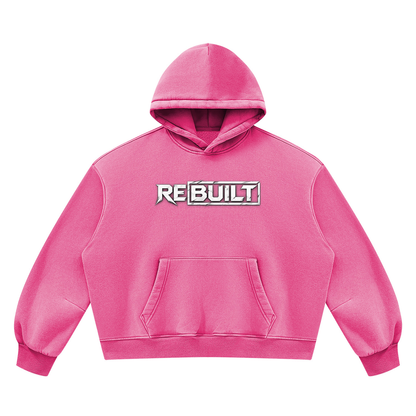 Rebuilt | Unisex Vintage Wash Boxy Fleece Hoodie