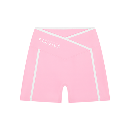 ReBuilt | Women’s High Rise Color Block Yoga Shorts