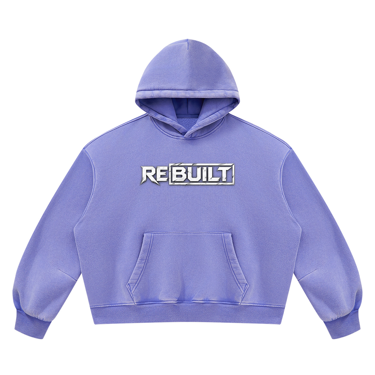 Rebuilt | Unisex Vintage Wash Boxy Fleece Hoodie