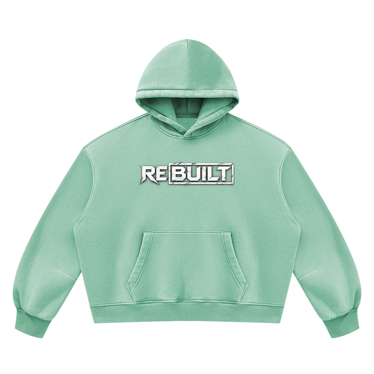 Rebuilt | Unisex Vintage Wash Boxy Fleece Hoodie