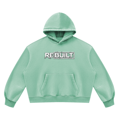 Rebuilt | Unisex Vintage Wash Boxy Fleece Hoodie