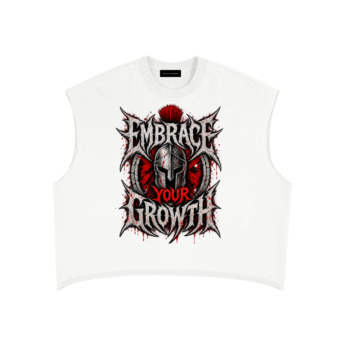 E.Y.G | Red | French Terry Boxy Tank Top