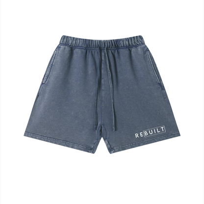 ReBuilt | Unisex Vintage Wash Cotton Shorts