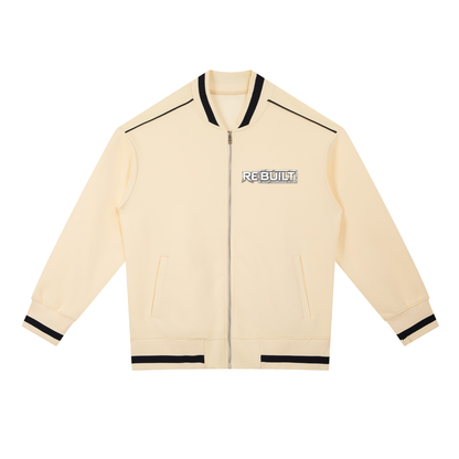 Rebuilt | Contrast Piping Zip Bomber Jacket