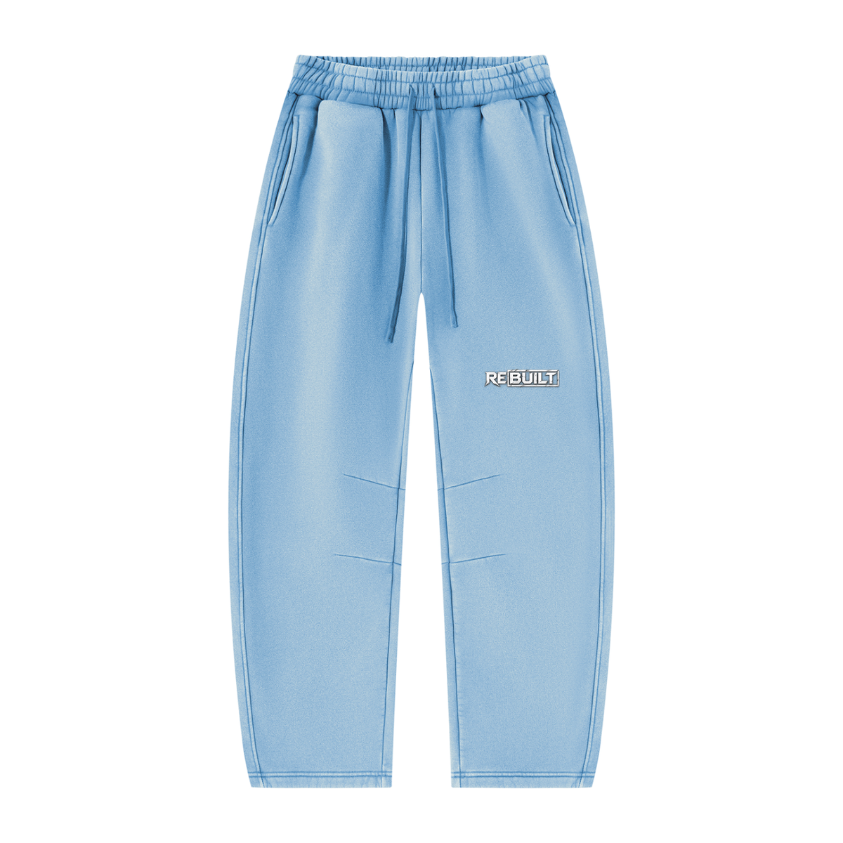 Rebuilt | Unisex Vintage Wash Barrel Leg Fleece Sweatpants