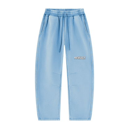Rebuilt | Unisex Vintage Wash Barrel Leg Fleece Sweatpants
