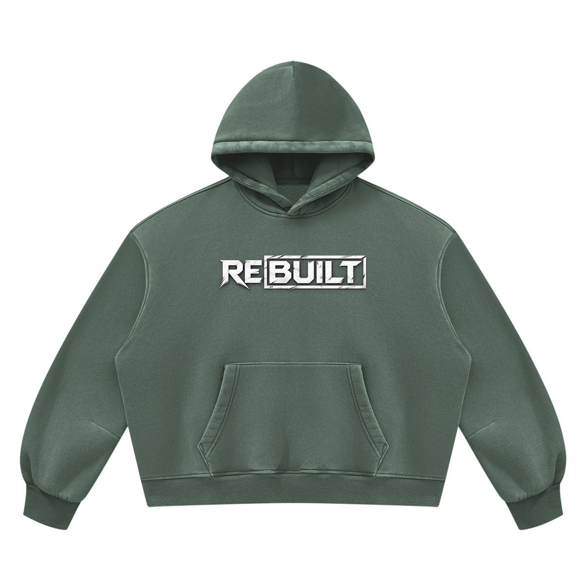 Rebuilt | Unisex Vintage Wash Boxy Fleece Hoodie