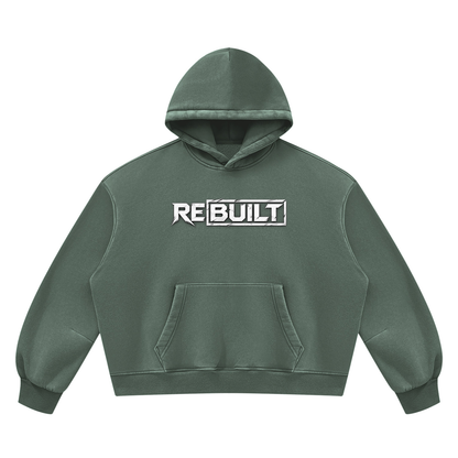 Rebuilt | Unisex Vintage Wash Boxy Fleece Hoodie