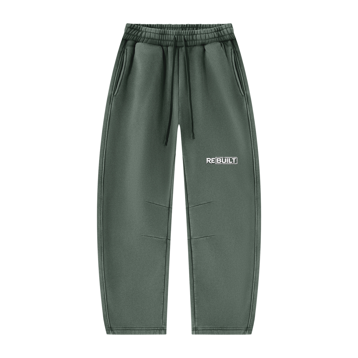 Rebuilt | Unisex Vintage Wash Barrel Leg Fleece Sweatpants