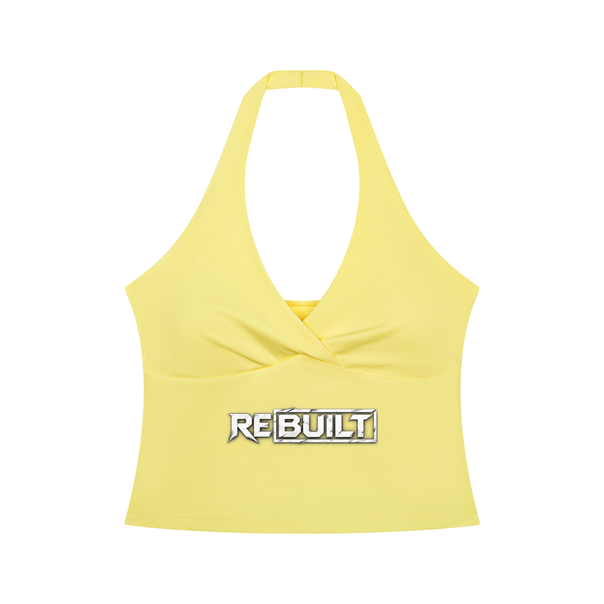 Rebuilt | Women’s | Ruched Halter Yoga Tank Top