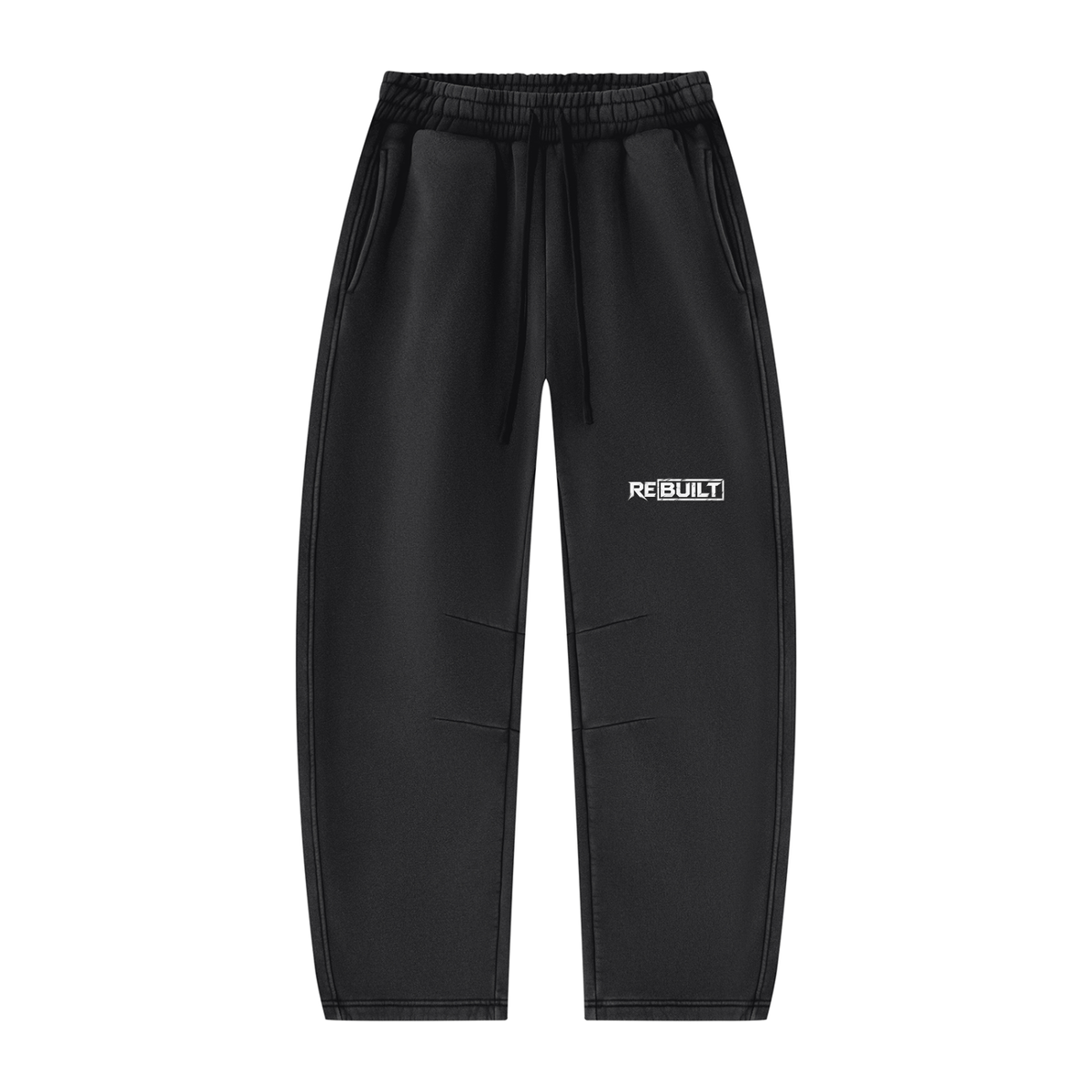 Rebuilt | Unisex Vintage Wash Barrel Leg Fleece Sweatpants