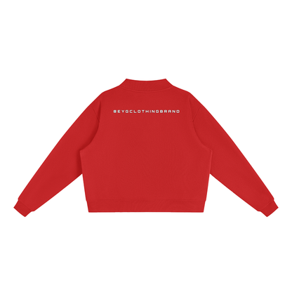 Rebuilt | Womens | Essential Fleece Mock-Neck Crew Sweatshirt