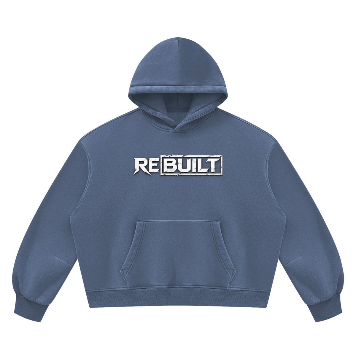 Rebuilt | Unisex Vintage Wash Boxy Fleece Hoodie