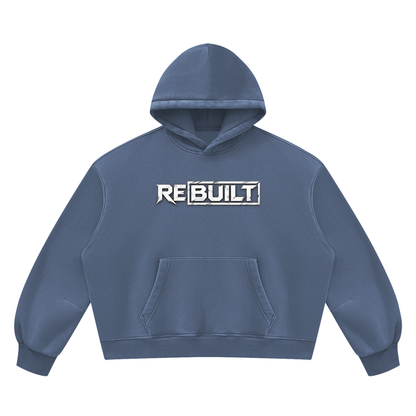 Rebuilt | Unisex Vintage Wash Boxy Fleece Hoodie