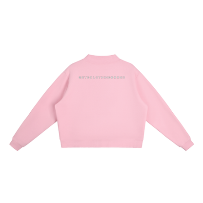 Rebuilt | Womens | Essential Fleece Mock-Neck Crew Sweatshirt