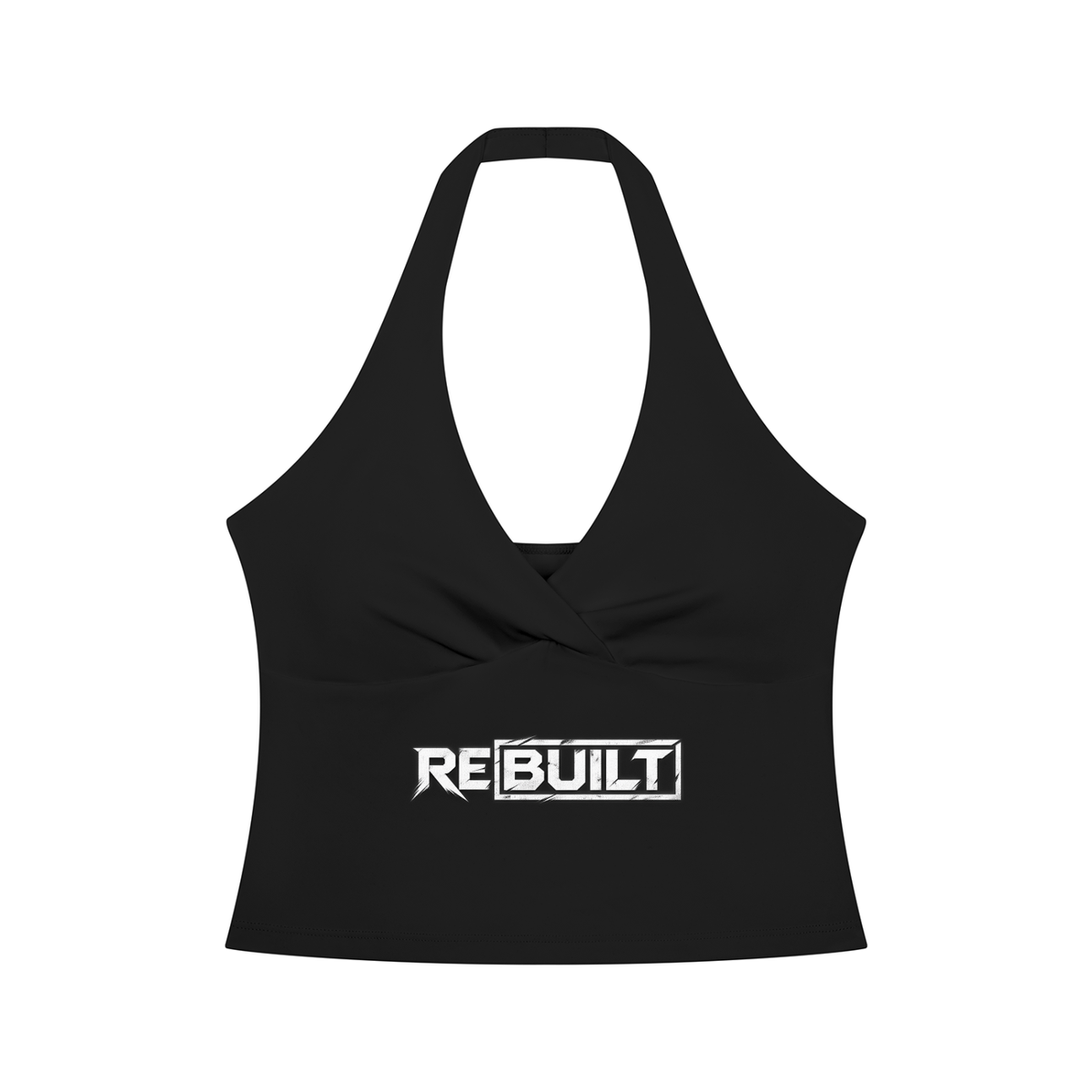 Rebuilt | Women’s | Ruched Halter Yoga Tank Top