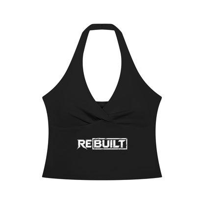 Rebuilt | Women’s | Ruched Halter Yoga Tank Top