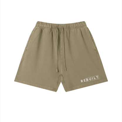 ReBuilt | Unisex Vintage Wash Cotton Shorts