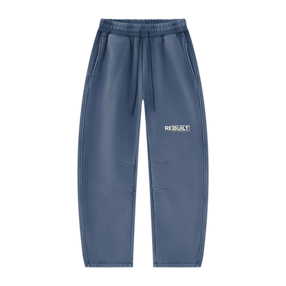 Rebuilt | Unisex Vintage Wash Barrel Leg Fleece Sweatpants