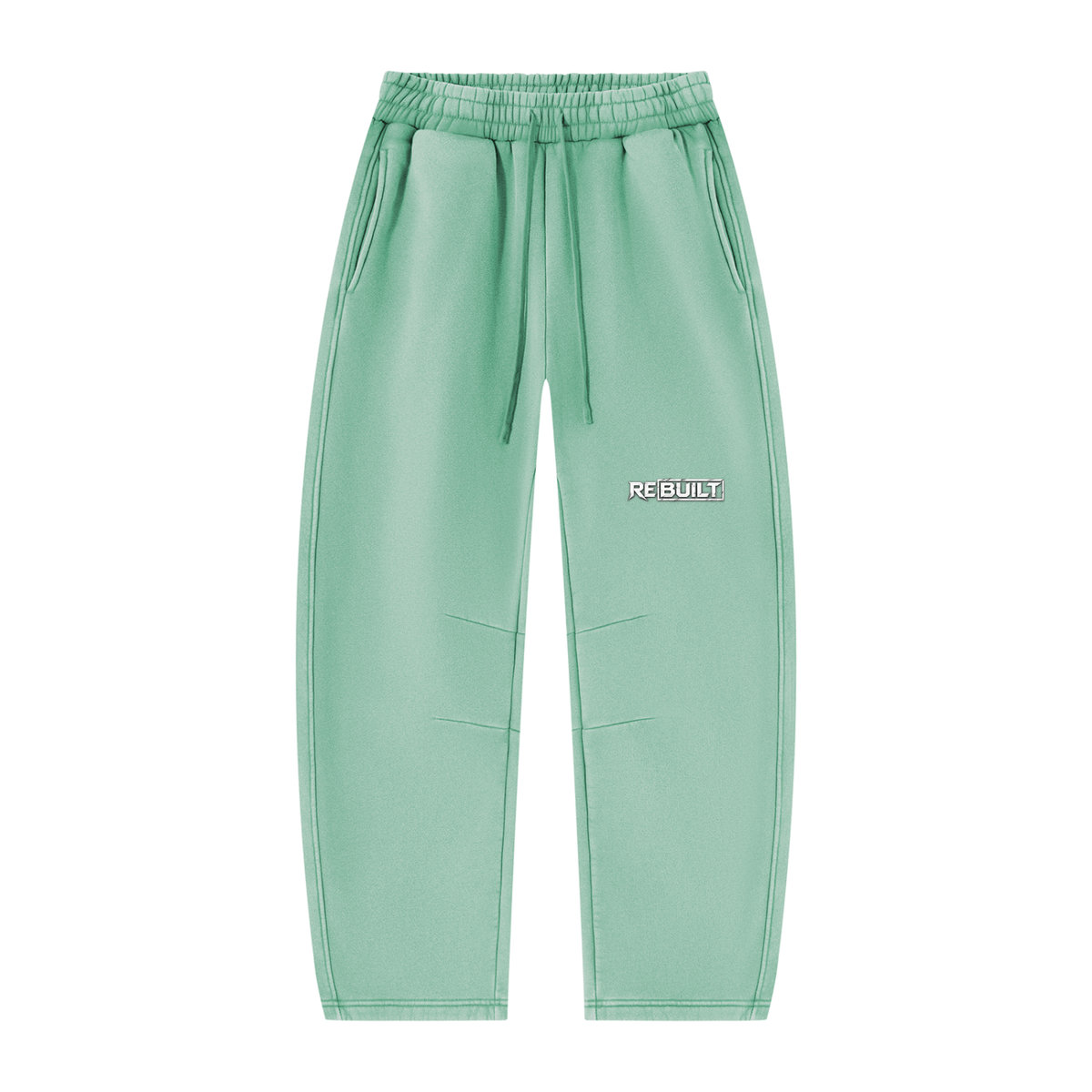 Rebuilt | Unisex Vintage Wash Barrel Leg Fleece Sweatpants