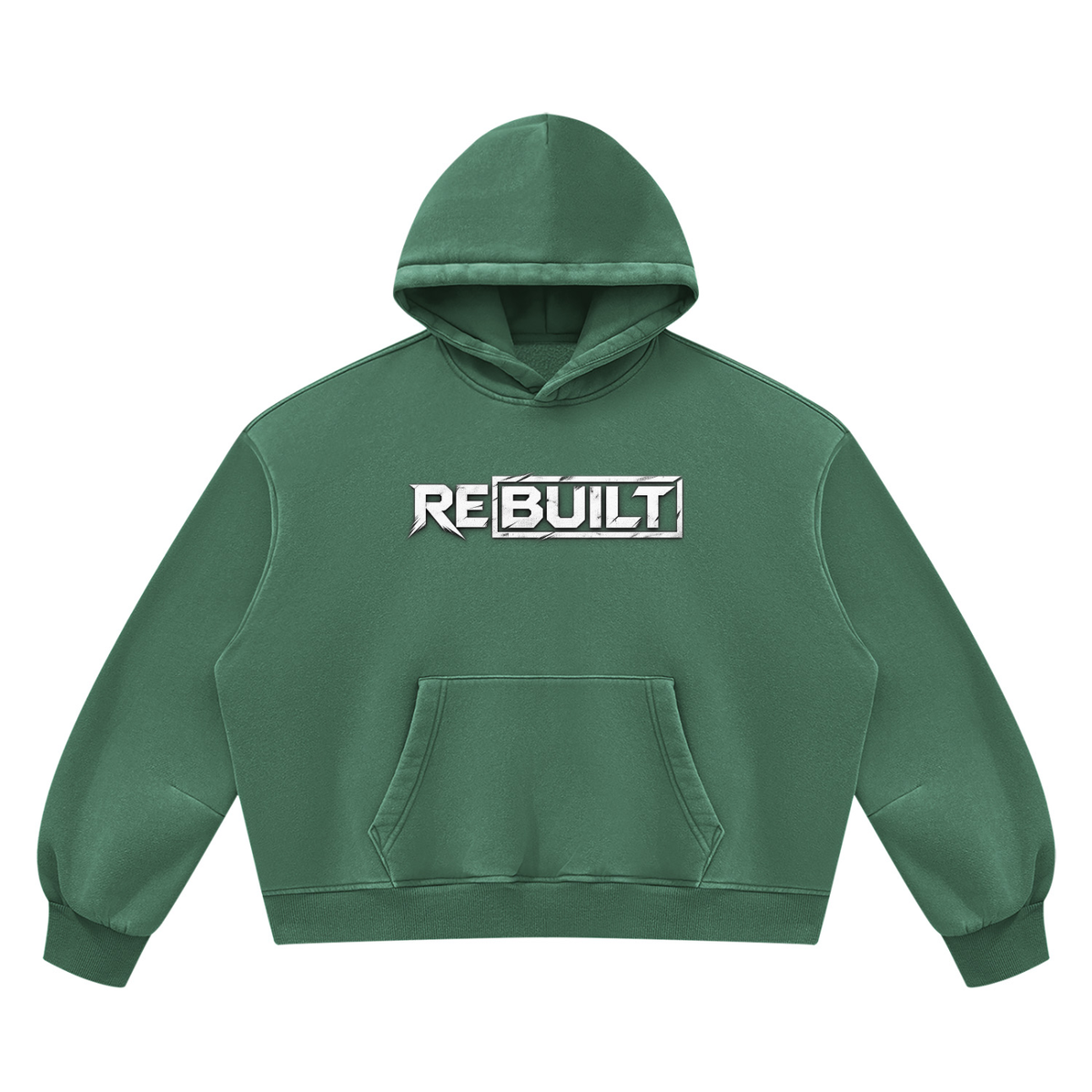 Rebuilt | Unisex Vintage Wash Boxy Fleece Hoodie