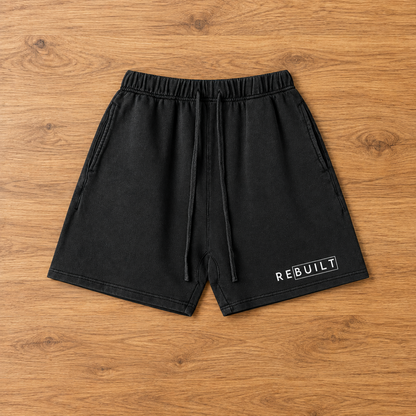 ReBuilt | Unisex Vintage Wash Cotton Shorts