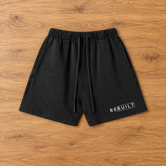 ReBuilt | Unisex Vintage Wash Cotton Shorts